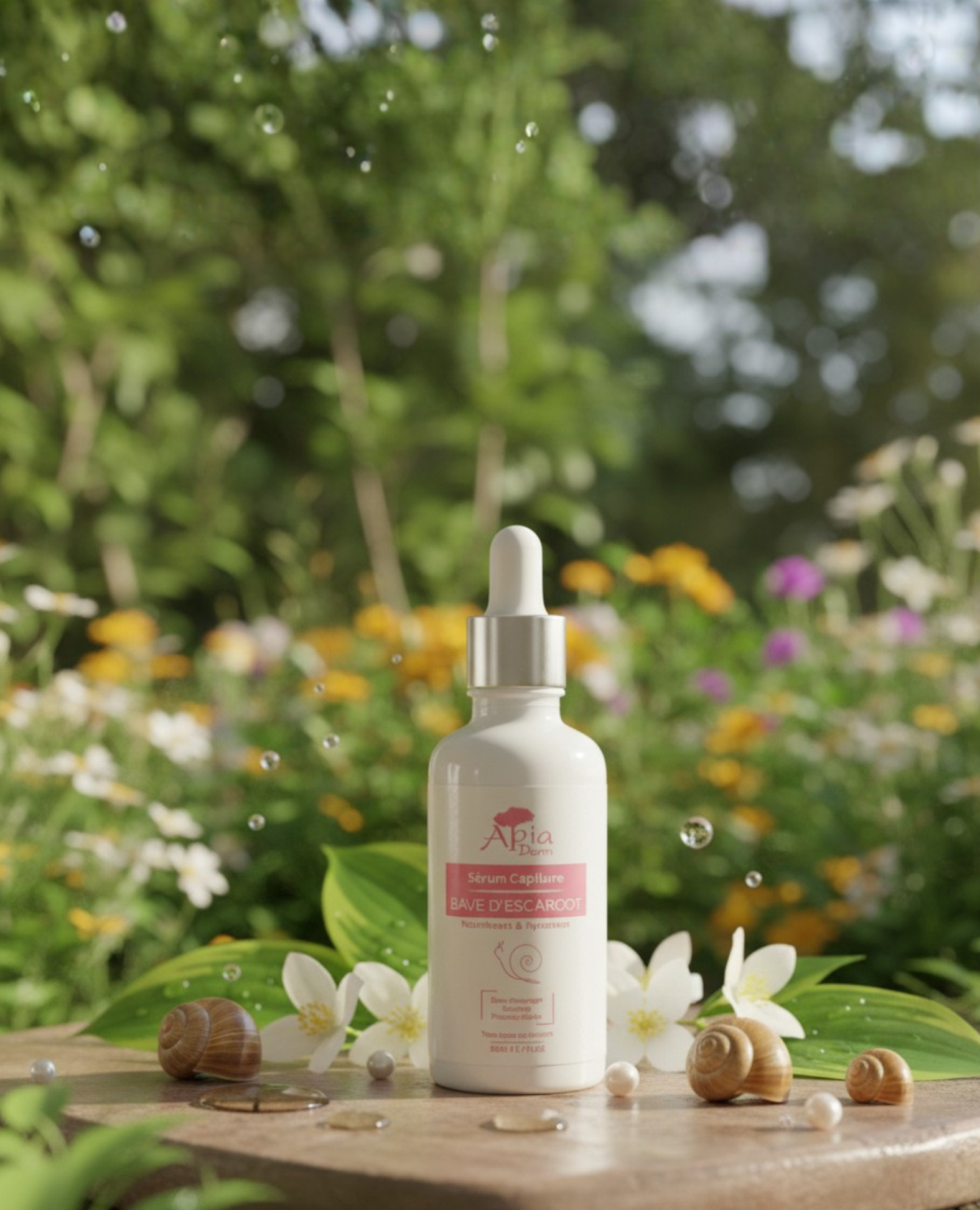 Sérum capillaire à la bave d'escargot