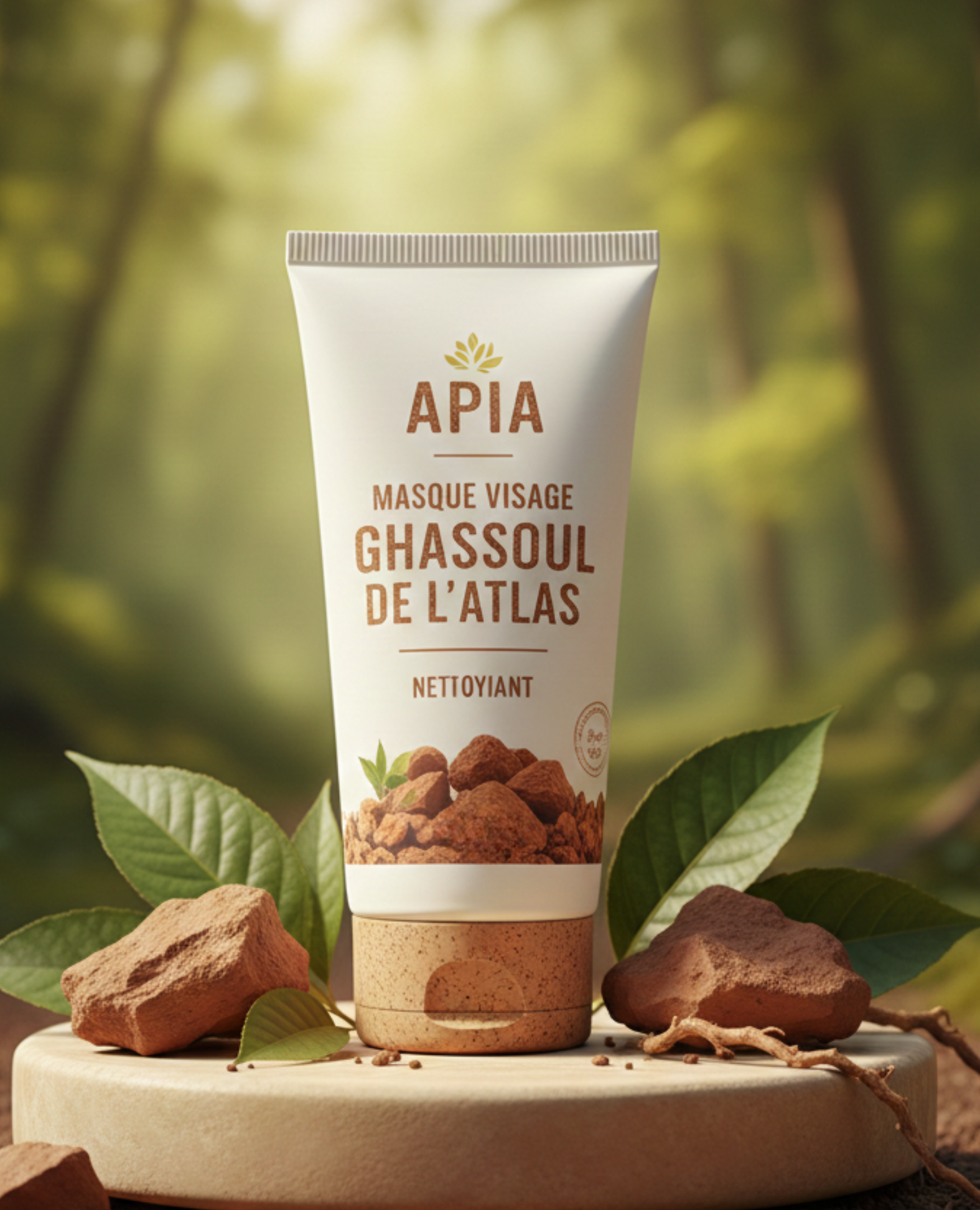 Masque Visage Ghassoul De L’Atlas Nettoyant - Tube