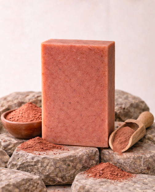 Savon Artisanal-Argile Rouge