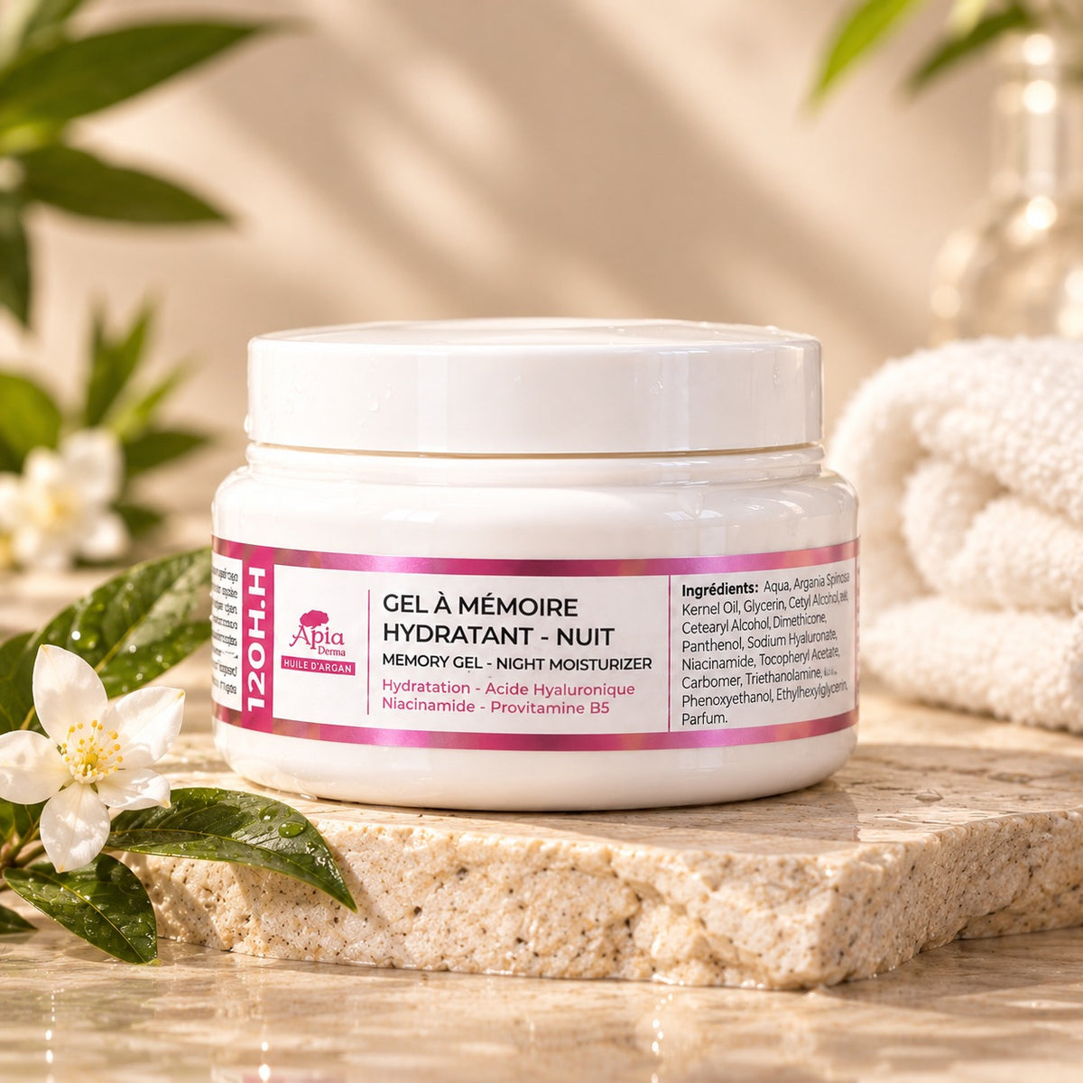 GEL A MEMOIRE HYDRATANT NUIT 120 H.H
