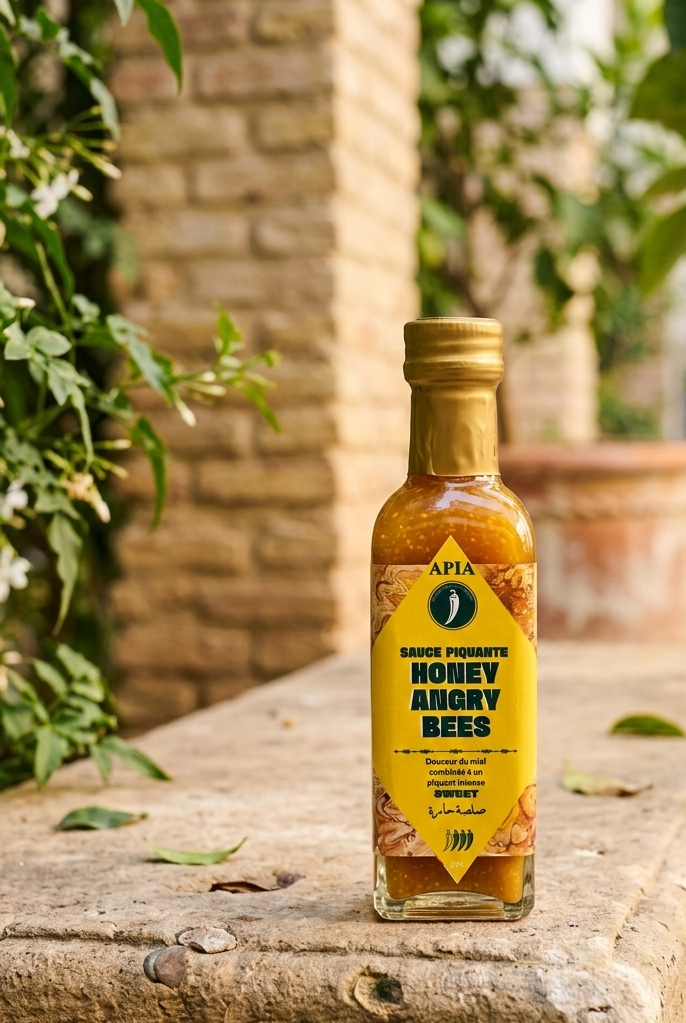 Honey angry bees